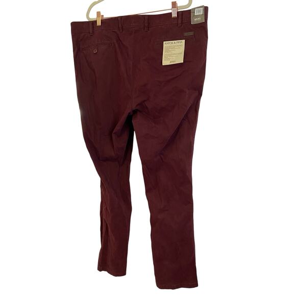 BRAX Casual Performance Regular Fit Chino Pants Pima Cotton Maroon 42 x 34 - Picture 12 of 13